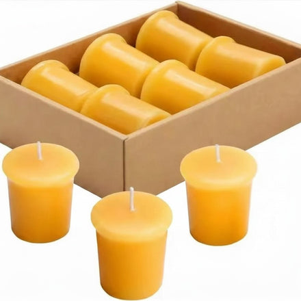 100% PURE ORGANIC BEESWAX CANDLES